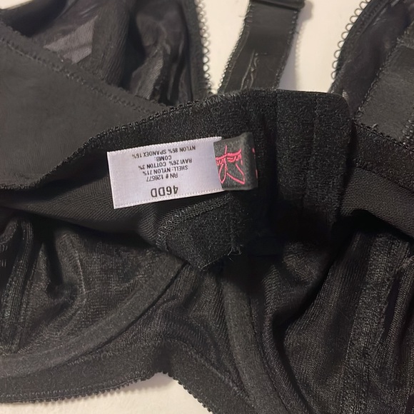 🆕 Love Love “Ornella” Black Underwire Bra - Size 46DD / DD46 - Picture 9 of 9